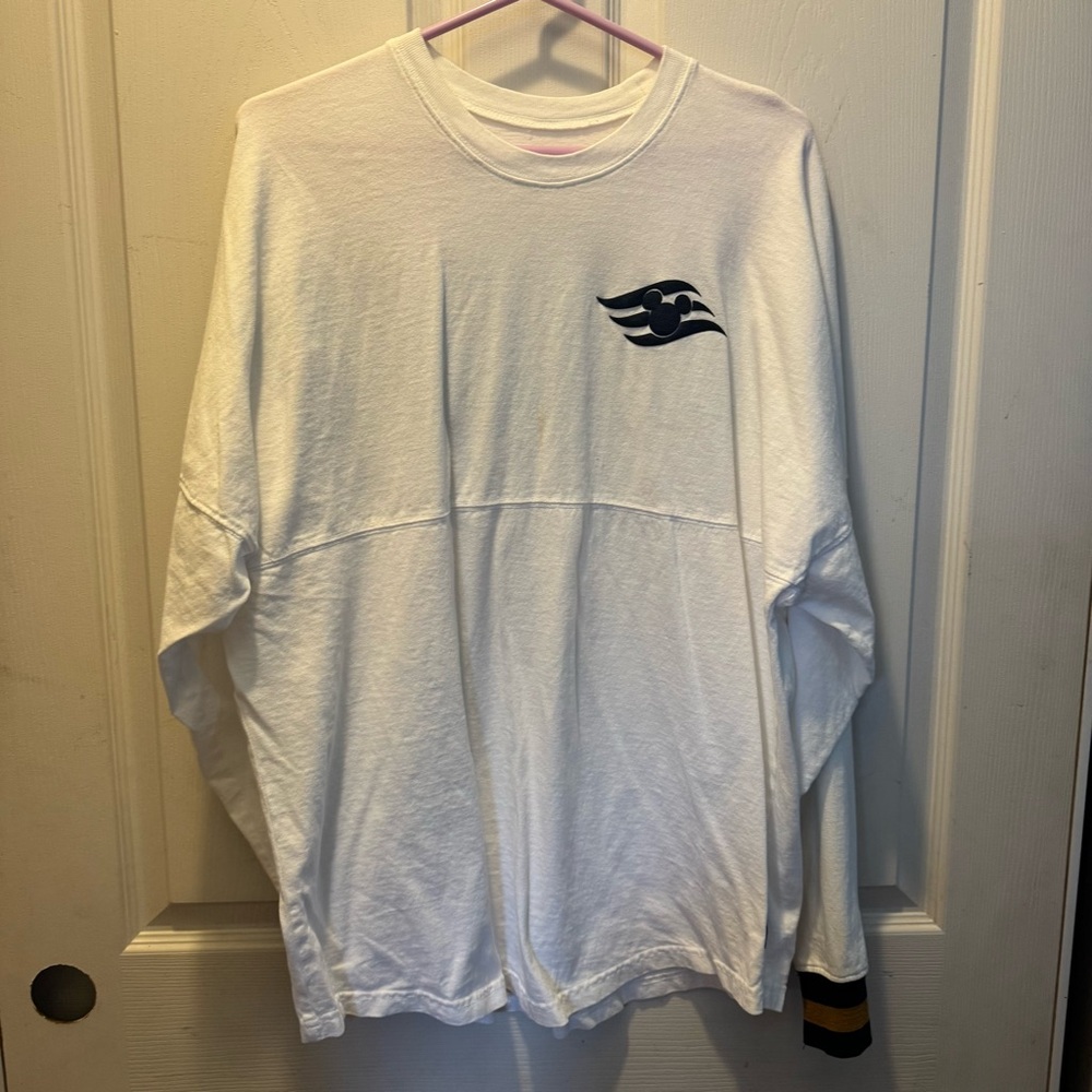 Disney White and Blue Long Sleeve Tee